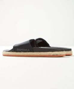 Superga 1908 Slides Organic Canvas Rop - 005 Black New & Most Loved 11 Superga 1908 Slides Organic Canvas Rop - 005 Black New & Most Loved