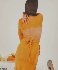 Peppermayo Keep Them Guessing Mini Dress - Gold New & Most Loved