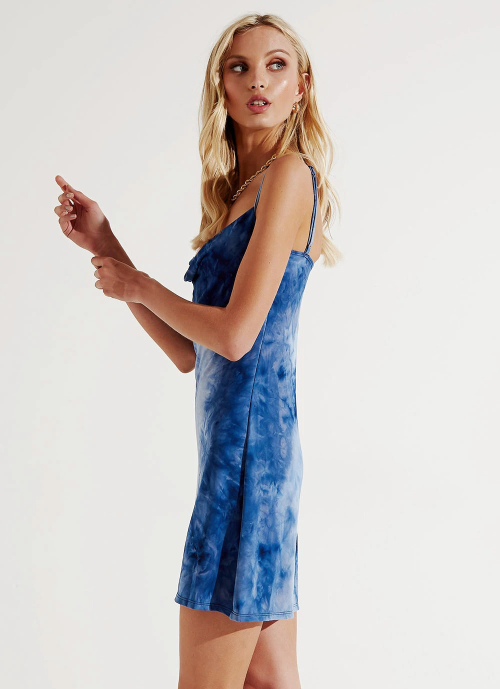 Peppermayo Quinn Mini Dress - Navy Tie Dye 4 Peppermayo Quinn Mini Dress - Navy Tie Dye