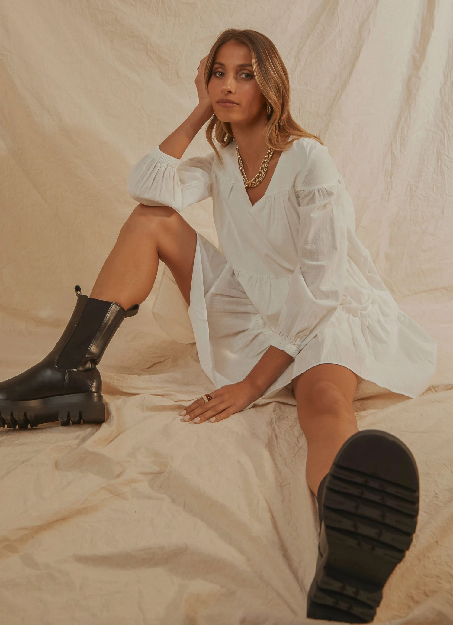 Peppermayo New & Most Loved Camila Mini Dress - White 2 Peppermayo New & Most Loved Camila Mini Dress - White