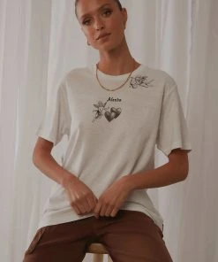 Afends New & Most Loved Angel Hemp Boyfriend Tee - White 7 Afends New & Most Loved Angel Hemp Boyfriend Tee - White