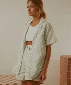 Cools Club New & Most Loved Safari Shirt - Sage Checker 10 Cools Club New & Most Loved Safari Shirt - Sage Checker