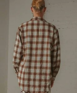 Peppermayo New & Most Loved Know No Better Shirt - Choc Brown Plaid 9 Peppermayo New & Most Loved Know No Better Shirt - Choc Brown Plaid