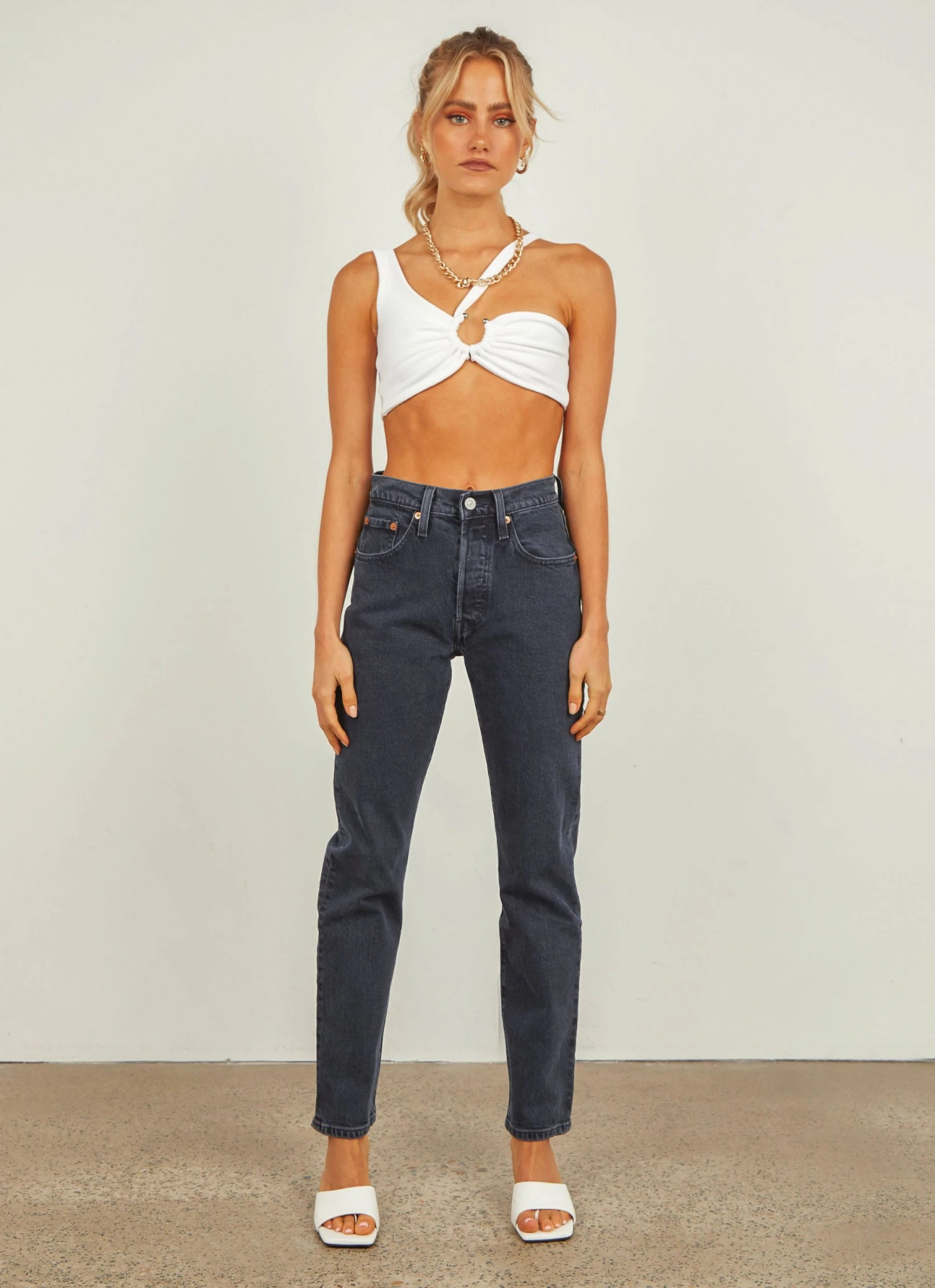Levi's New & Most Loved 501 Crop Jeans - Deep Dark 3 Levi's New & Most Loved 501 Crop Jeans - Deep Dark