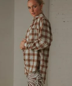 Peppermayo New & Most Loved Know No Better Shirt - Choc Brown Plaid 8 Peppermayo New & Most Loved Know No Better Shirt - Choc Brown Plaid