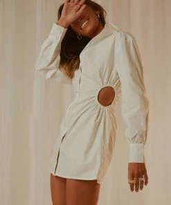 Peppermayo Exclusive New & Most Loved Soho Shirt Dress - White