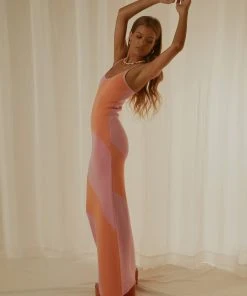 Peppermayo Exclusive Cali Sweetheart Knit Maxi Dress - Pink Wave 10 Peppermayo Exclusive Cali Sweetheart Knit Maxi Dress - Pink Wave