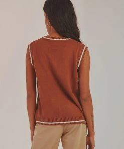 Peppermayo Centre Court Knit Vest - Choc Brown New & Most Loved 9 Peppermayo Centre Court Knit Vest - Choc Brown New & Most Loved
