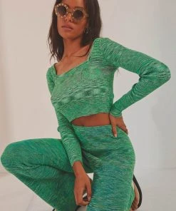 Peppermayo Wake Up Long Sleeve Top - Green New & Most Loved