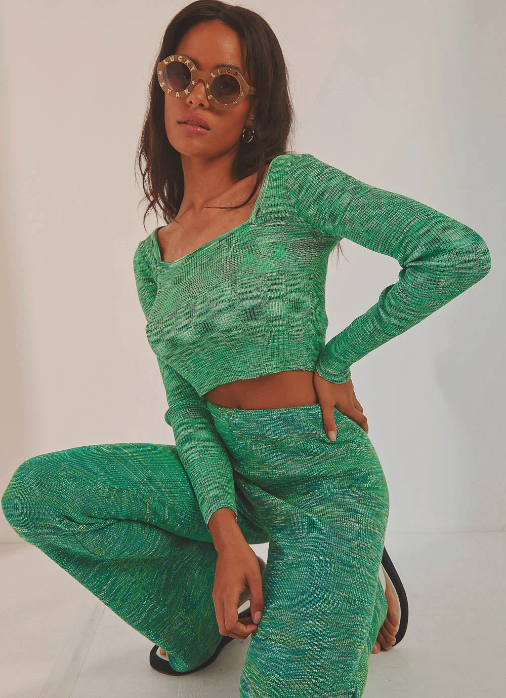 Peppermayo Wake Up Long Sleeve Top - Green New & Most Loved 1 Peppermayo Wake Up Long Sleeve Top - Green New & Most Loved