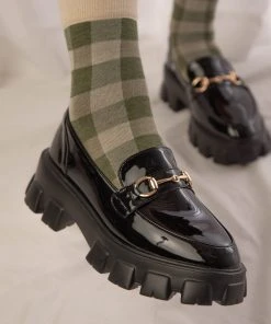 Cult Avenue Brigitta Loafer - Gloss Black New & Most Loved