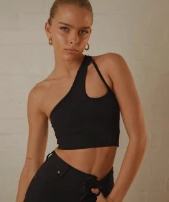 Peppermayo Exclusive Cedar Crop Top - Black