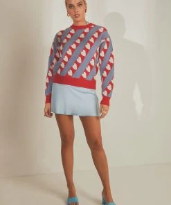 Peppermayo Home With You Knit Sweater - Red