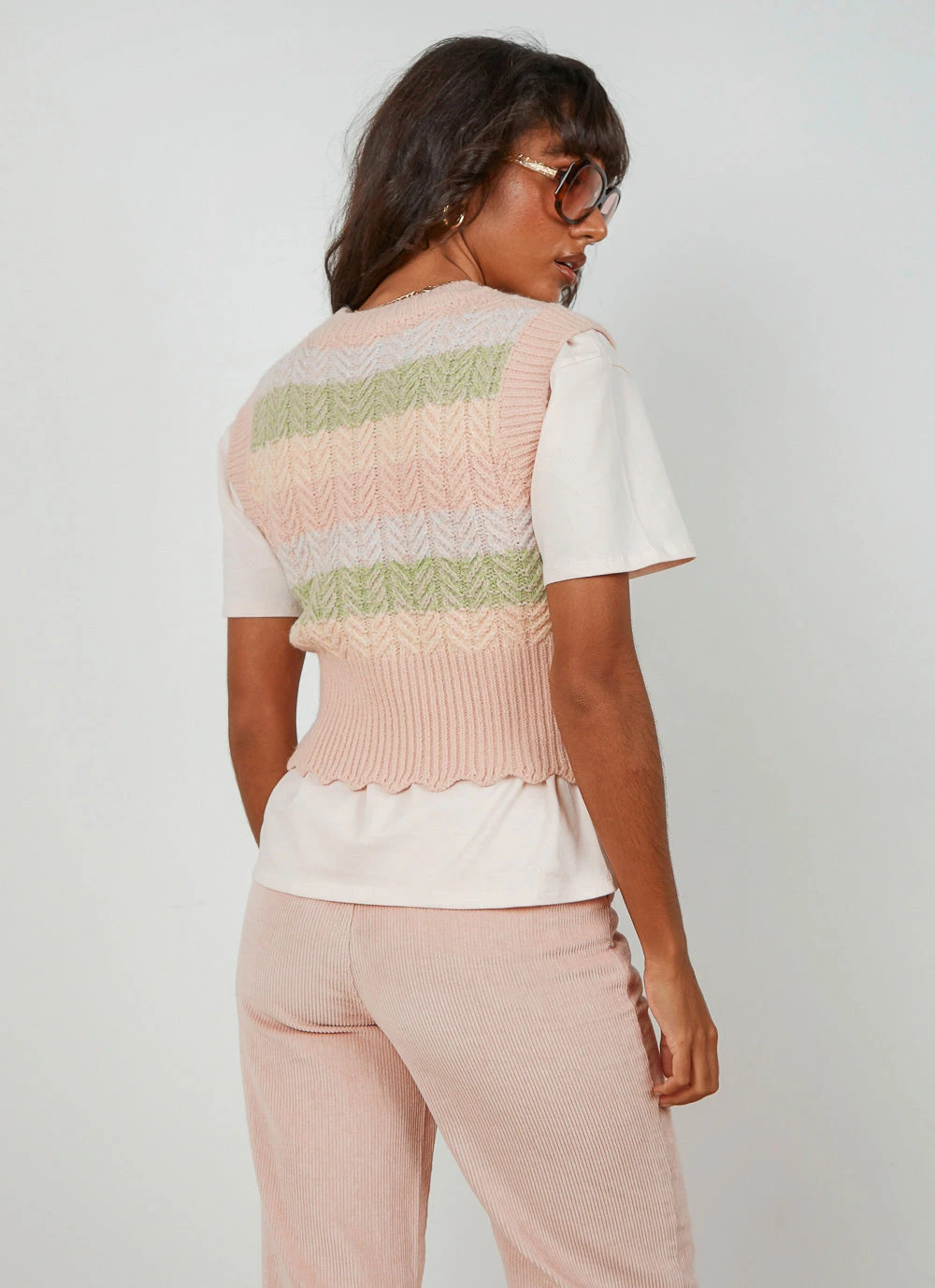 Peppermayo Better Times Knit Vest - Multi New & Most Loved 5 Peppermayo Better Times Knit Vest - Multi New & Most Loved