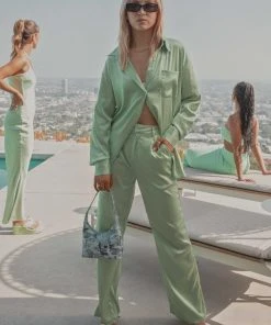 Riley Hubatka X Peppermayo Dreaming Of You Pants - Sage New & Most Loved