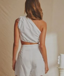 National Breast Cancer Foundation X Peppermayo New & Most Loved Paris Studio Linen Top -White