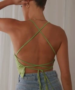 Peppermayo Exclusive Pascale Top - Moss Green