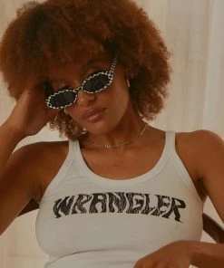 Wrangler Warped Cami - Optic White
