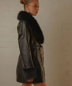 Peppermayo Exclusive New & Most Loved Cassie PU Jacket - Black