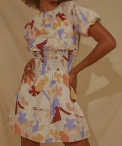 Peppermayo Exclusive Lani Linen Mini Dress - Abstract Resort 8 Peppermayo Exclusive Lani Linen Mini Dress - Abstract Resort