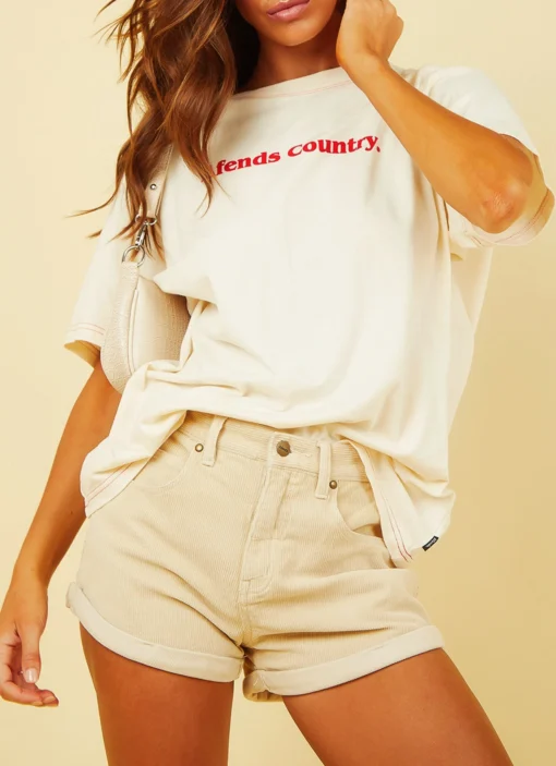 Afends Tyler Corduroy Short - Macadamia Bottoms 5 Afends Tyler Corduroy Short - Macadamia Bottoms