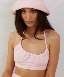 Peppermayo Exclusive Positano Terry Crop - Pink New & Most Loved