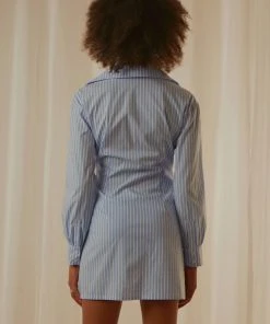 Peppermayo Exclusive Solana Shirt Dress - Blue Stripe 9 Peppermayo Exclusive Solana Shirt Dress - Blue Stripe