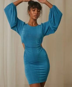 Peppermayo Dance All Night Dress - Blue