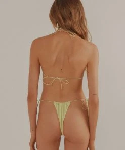 Vacancy Supply Isle Triangle Bikini Top - Lime New & Most Loved