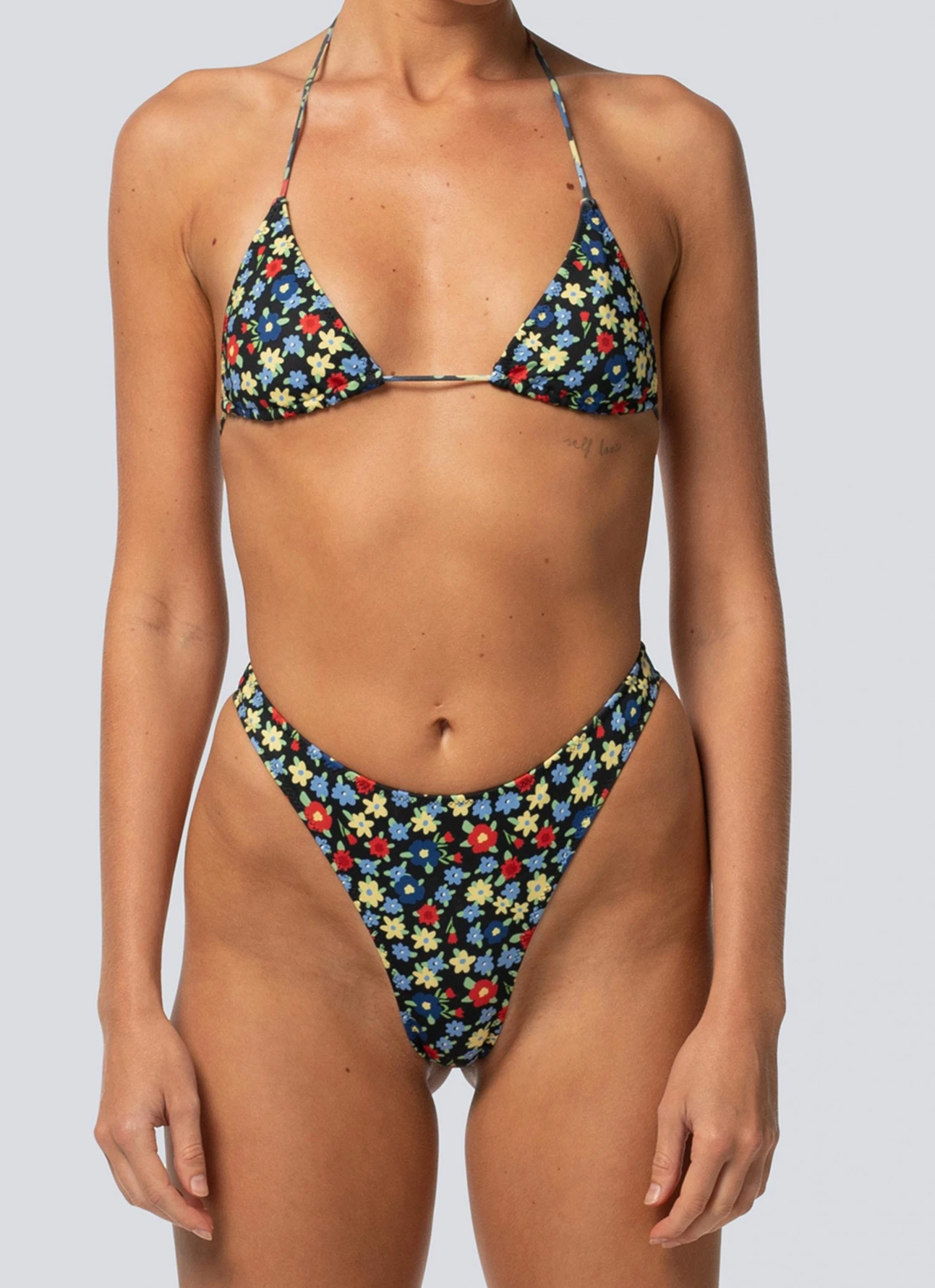 LaHana Swim Billy Bottom - Dark Floral 4 LaHana Swim Billy Bottom - Dark Floral