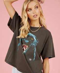 Thrills Prowler Oversized Box Tee - Merch Black New & Most Loved