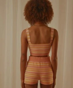 Peppermayo Exclusive New & Most Loved Love Train Knit Crop - Peach Multi Stripe 13 Peppermayo Exclusive New & Most Loved Love Train Knit Crop - Peach Multi Stripe