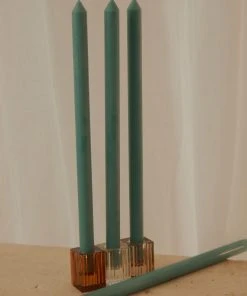 Candle Co Moreton 40cm Eco Dinner Candle Pack Of 4 - Emerald Green New & Most Loved