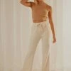 Peppermayo Exclusive Lira Flare Trackpant - Creme New & Most Loved