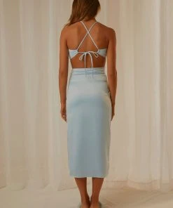 Peppermayo Exclusive Au Revoir Midi Dress - Light Blue 9 Peppermayo Exclusive Au Revoir Midi Dress - Light Blue