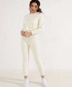 Peppermayo Afternoon Coffee Knit Pants - Cream