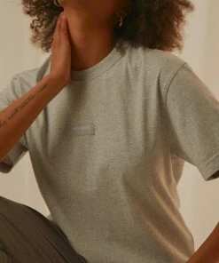 Afends New & Most Loved Society Unisex Retro Fit Tee - Grey Marle