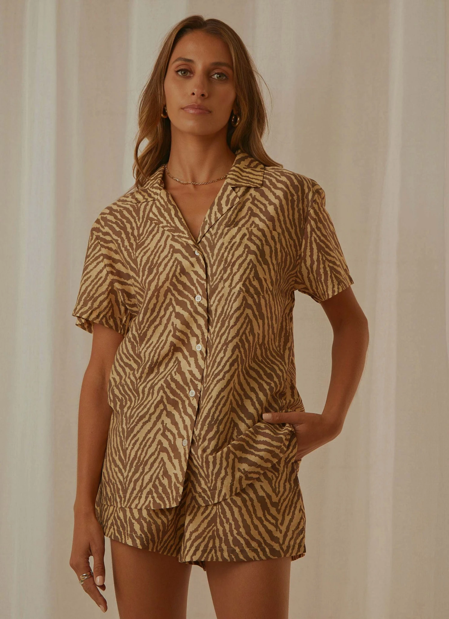 Charlie Holiday Indie Shirt - Zebra 1 Charlie Holiday Indie Shirt - Zebra