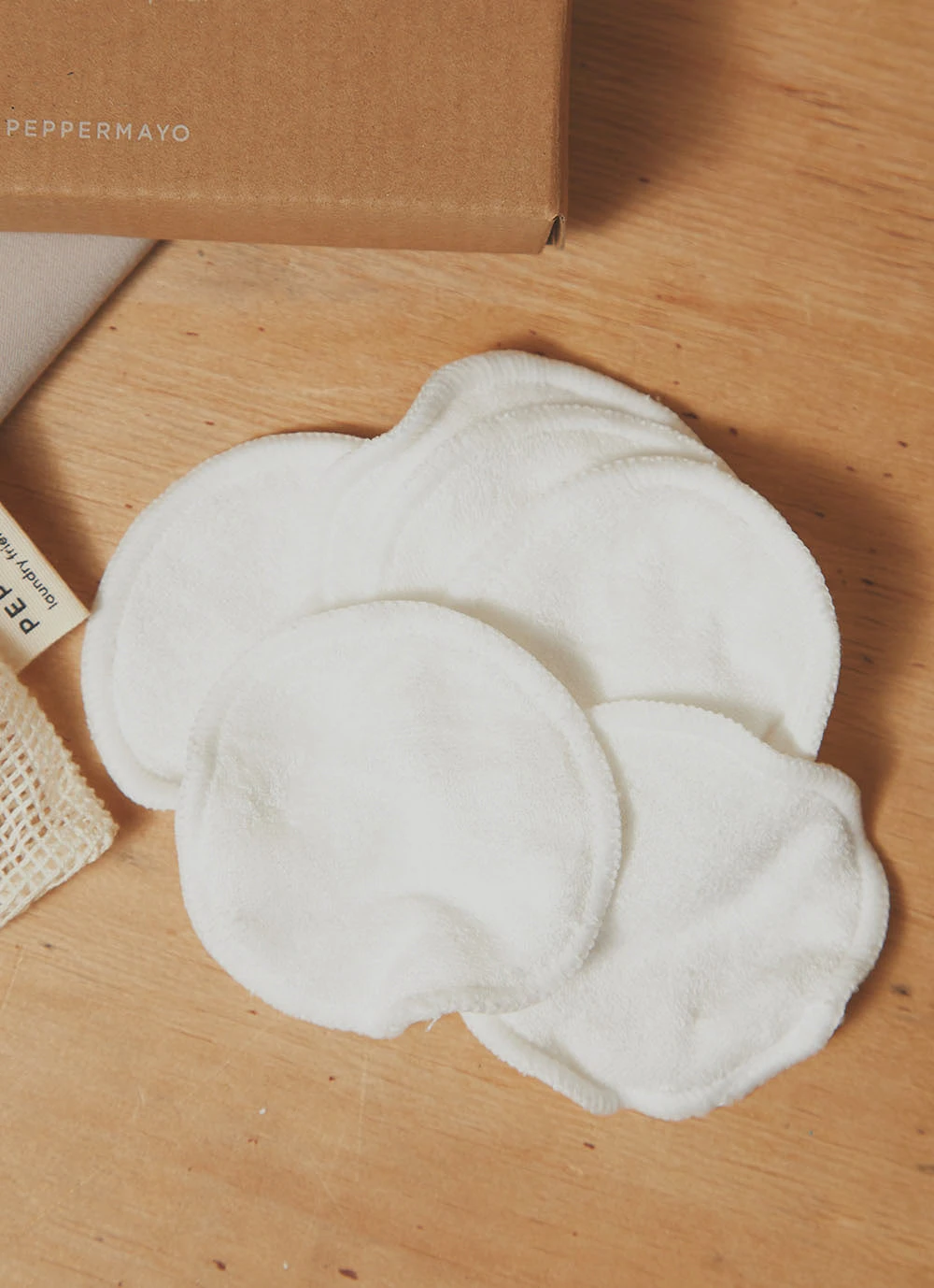 Peppermayo Exclusive New & Most Loved Eco Re-Usable Makeup Pads - Natural 4 Peppermayo Exclusive New & Most Loved Eco Re-Usable Makeup Pads - Natural