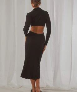 Peppermayo Looking Out Midi Dress - Black 9 Peppermayo Looking Out Midi Dress - Black