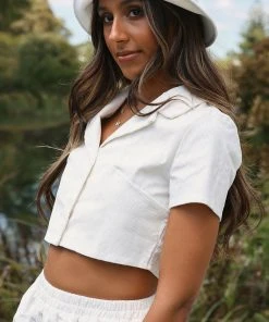 Peppermayo Exclusive New & Most Loved Wanderer Cord Crop - White 12 Peppermayo Exclusive New & Most Loved Wanderer Cord Crop - White