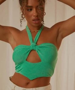 Peppermayo New & Most Loved Amie Crop Top - Green