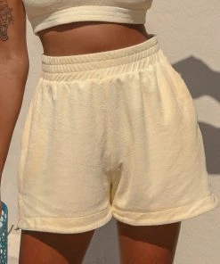 Peppermayo Exclusive New & Most Loved St Tropez Terry Shorts - Yellow