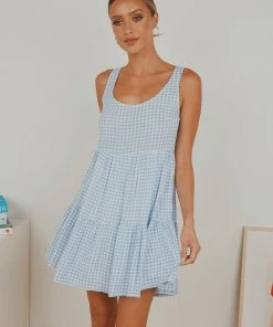 Peppermayo Facing The Sun Mini Dress - Blue Gingham 7 Peppermayo Facing The Sun Mini Dress - Blue Gingham