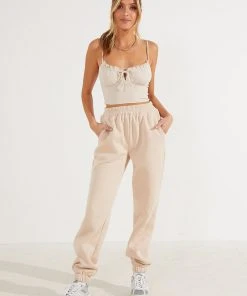 Peppermayo New Tops Pop Princess Crop - Beige