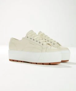 Superga 2790 Tank Nappa Sneaker - A4M Beige Gesso
