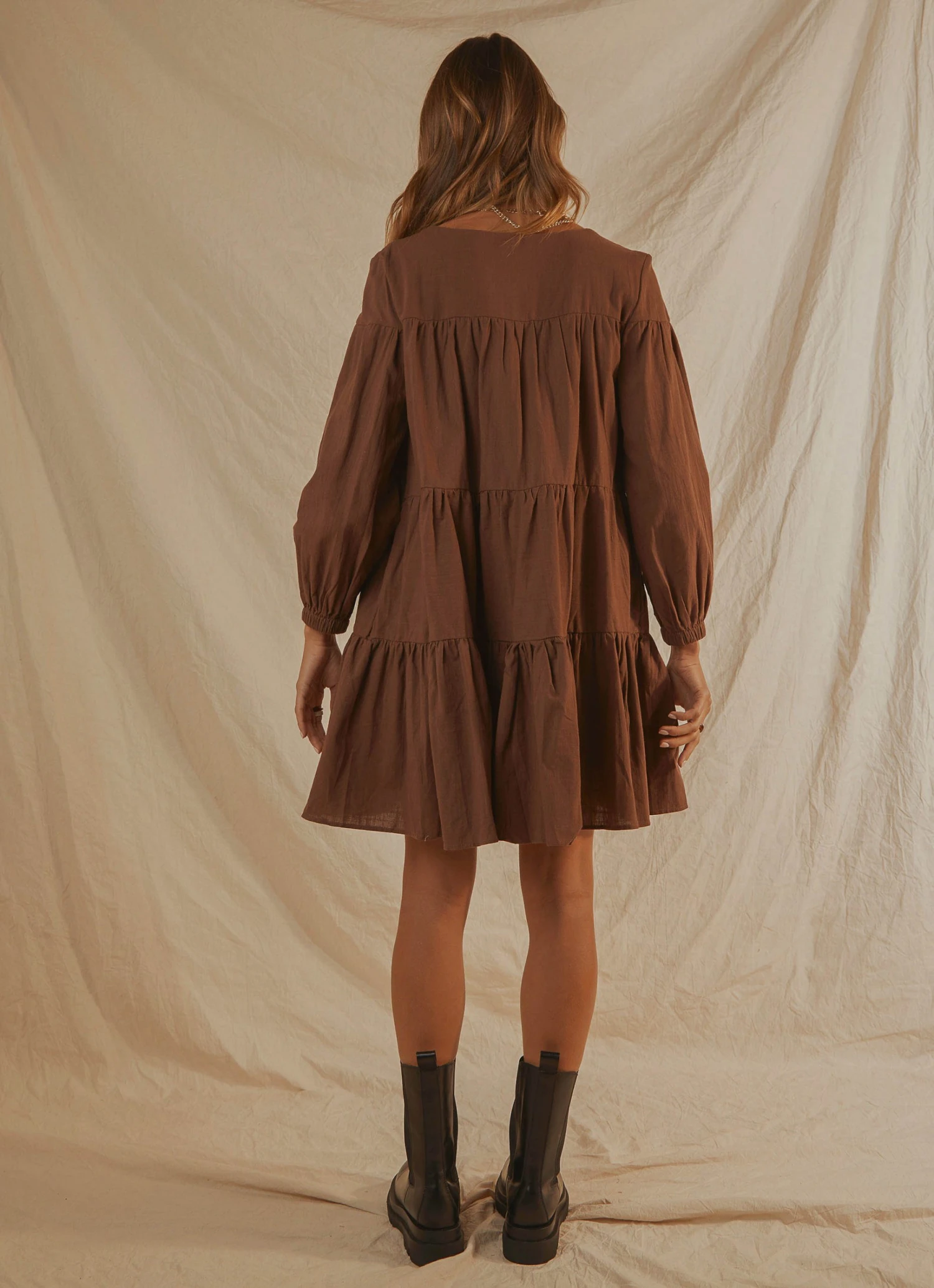 Peppermayo Camila Mini Dress - Choc Brown 5 Peppermayo Camila Mini Dress - Choc Brown