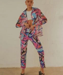 Peppermayo Exclusive Electric Avenue Pants - 80s Retro