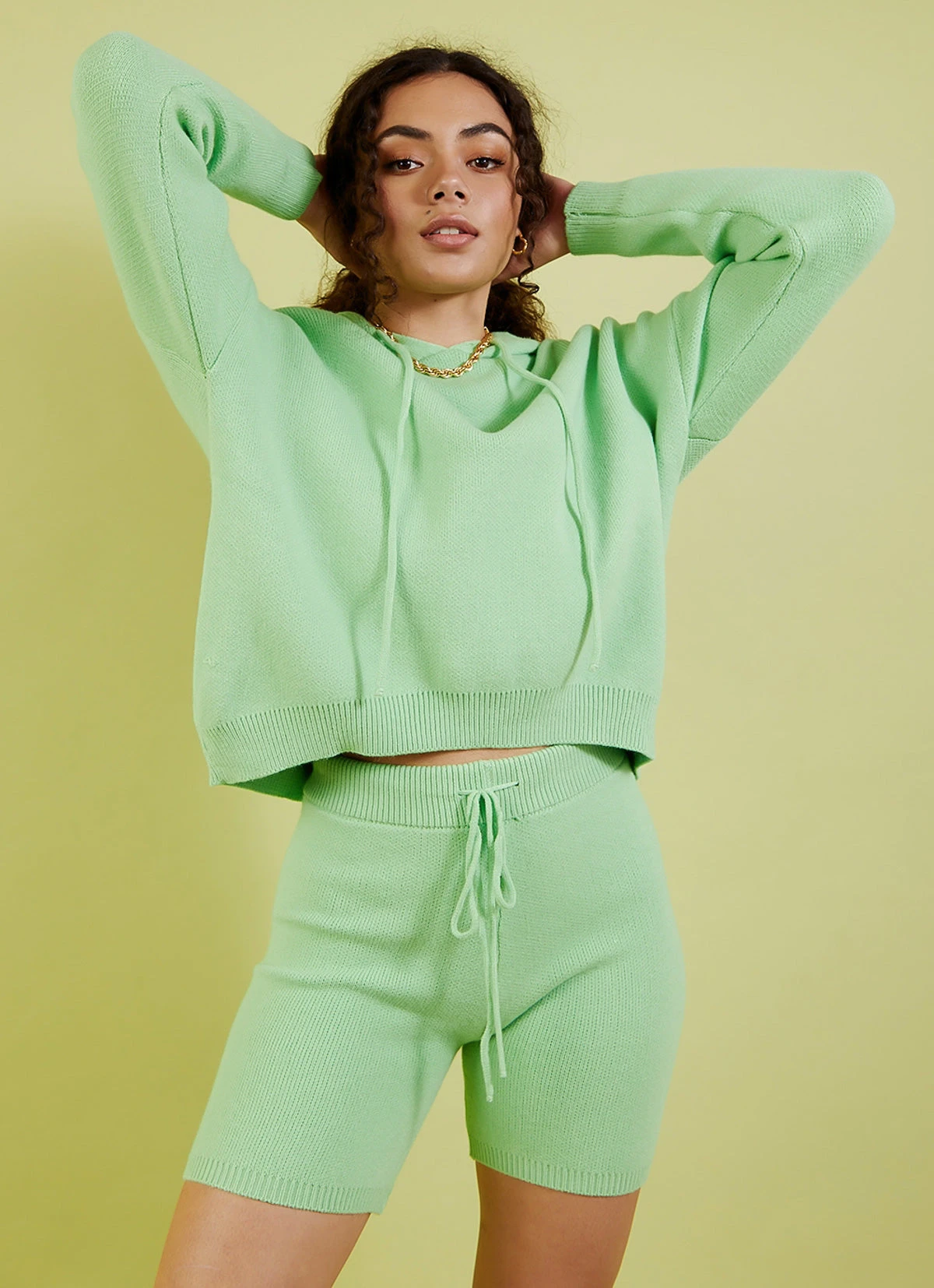 Peppermayo New Bottoms European Vacation Knit Shorts - Sage 1 Peppermayo New Bottoms European Vacation Knit Shorts - Sage