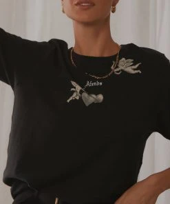 Afends Angel Hemp Boyfriend Tee - Black